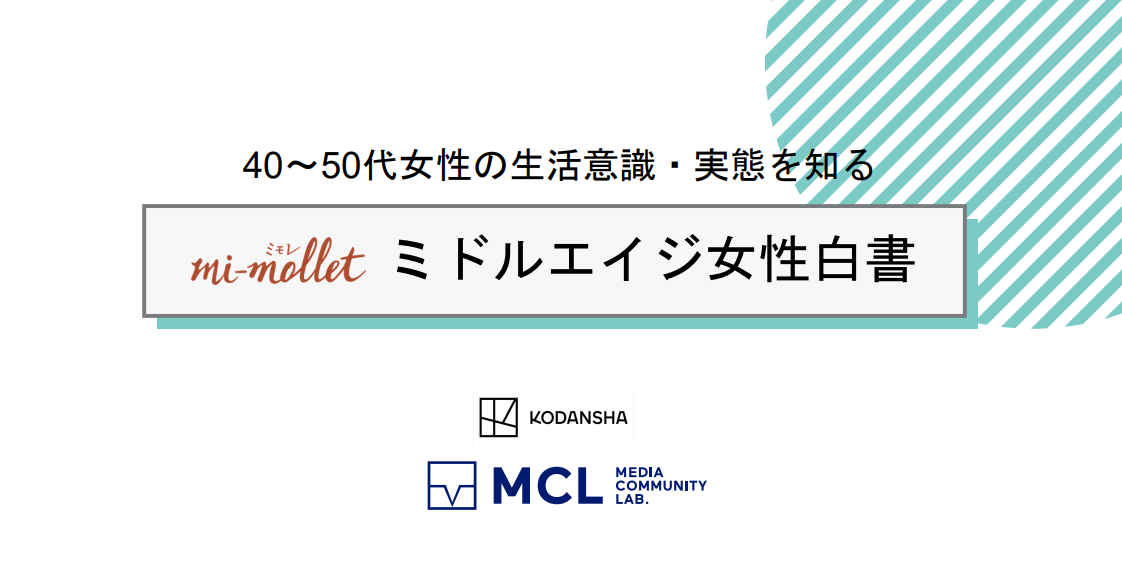 【講談社】40〜50代女性のインサイト mi-mollet ミドルエイジ女性白書