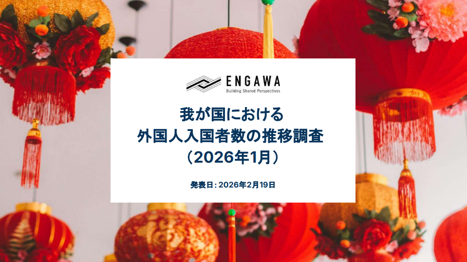 我が国における外国人入国者数の推移【2025年12月】