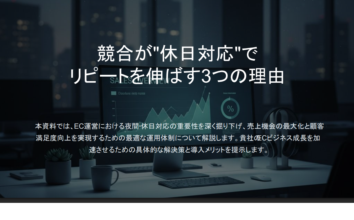 競合が”休日対応”でリピートを伸ばす3つの理由
