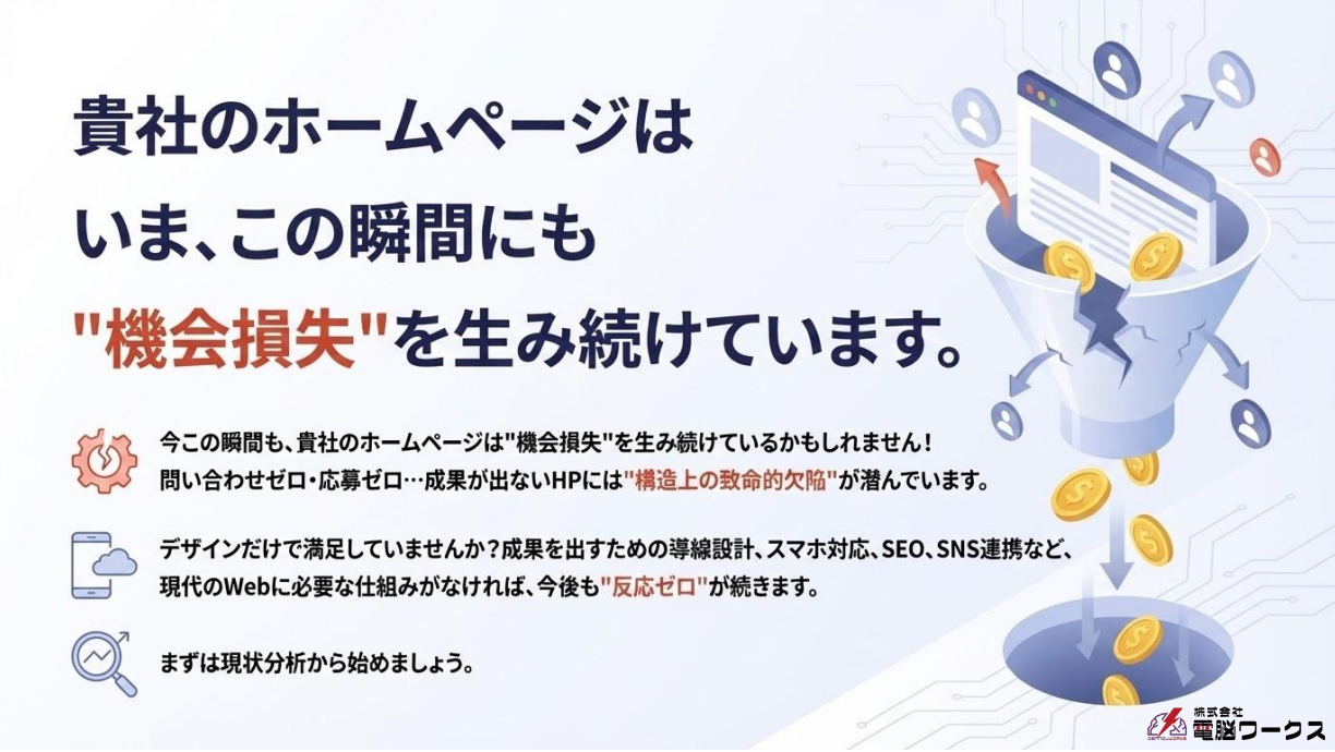 見込み顧客を逃さないホームページ改善の考え方