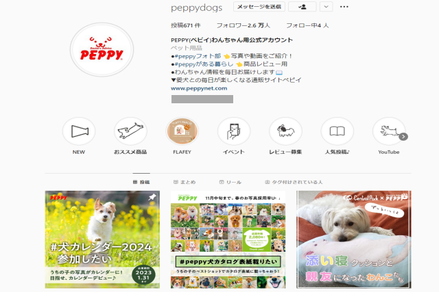 PEPPYのInstagramマーケティング