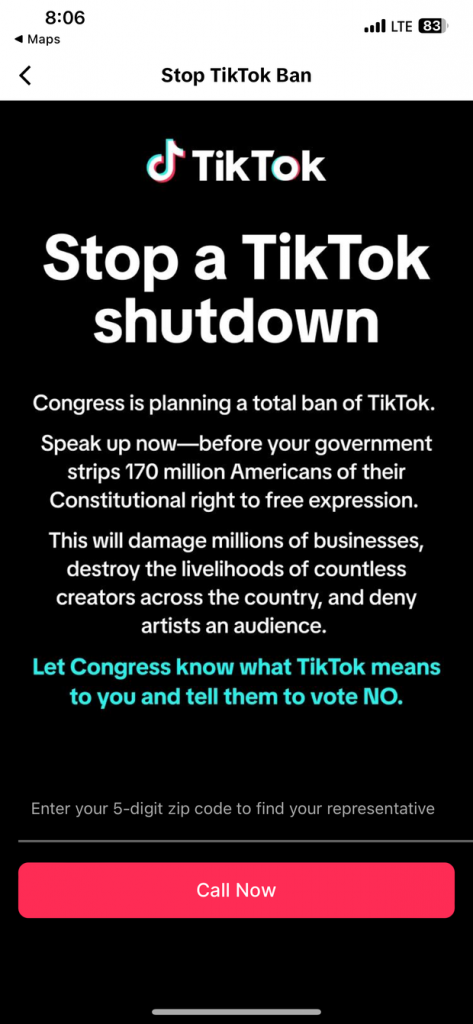 stop a tiktok shutdown